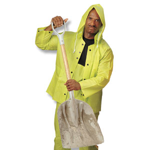 MCR Safety 2083 3 Pc. Rain Suit w/ Detach. Hood, Hiz Viz Green, 3XL MCR Safety 2083 3 Pc. Rain Suit w/ Detach. Hood, Hiz Viz Green, 3XL