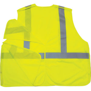 Ergodyne 21077 GloWear&reg; 8215BA Class 2 Econo Breakaway Vest Lime, 2XL - 3XL