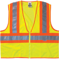 Ergodyne 21317 GloWear® 8230Z Class 2 Two-Tone Vest Orange, 2XL - 3XL