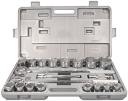 Ernst 8403 18/" Socket Organizer for 1//4/" Sockets and 15 Twist Lock Clips