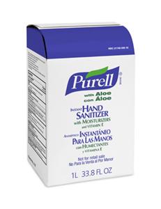 Gojo 2137-08 Purell® NXT™ Instant Hand Sanitizer w/ Aloe, 1000ml, 8/Cs.