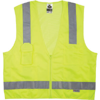 Ergodyne 21427 GloWear® 8250Z Class 2 Surveyors Vest Lime, 2XL - 3XL