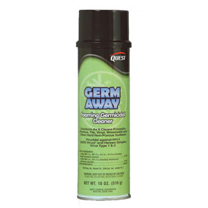 Quest Chemical 217 Germ Away Foaming Germicidal Cleaner, 20oz, 12/Cs.