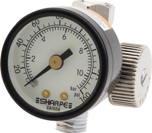 Sharpe 2210 24AAV Air Adjusting Valve w/ Gauge