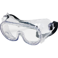 MCR Safety 2230R Chemical Splash Goggles w/Indirect Vent,Clear