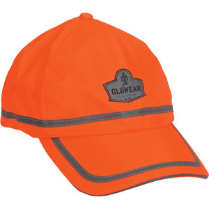 Ergodyne 23238 GloWear&reg; 8930 Hi-Vis Baseball Cap, Vented Mesh, Orange