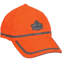 Ergodyne 23238 GloWear® 8930 Hi-Vis Baseball Cap, Vented Mesh, Orange