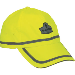 Ergodyne 23239 GloWear&reg; 8930 Hi-Vis Baseball Cap, Vented Mesh, Lime