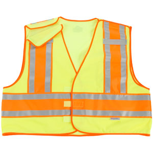 Ergodyne 23395 GloWear&reg; 8245PSV Public Safety Vest Lime, L/XL