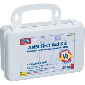First Aid Only 238-AN 10-Unit, 46-Pc. Unitized Kit w/Gasket (Plastic)