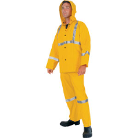MCR Safety 2403R Luminator 3 Pc. Reflective Suit, Yellow, S