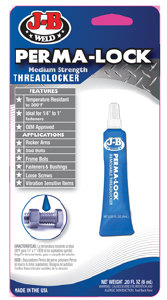 JB Weld 24206 J-B Blue Perma-Lock Medium Strength Threadlocker