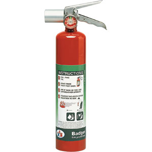 Badger 24563 2-1/2 lb Halotron I Fire Extinguisher w/Vehicle Bracket Badger 24563 2-1/2 lb Halotron I Fire Extinguisher w/Vehicle Bracket
