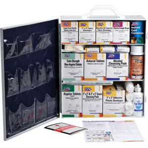 First Aid Only 247-O/P 3-Shelf, 100-Person, 1,041-Pc. Station w/12-Pocket Liner First Aid Only 247-O/P 3-Shelf, 100-Person, 1,041-Pc. Station w/12-Pocket Liner