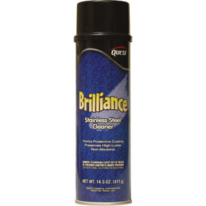 Quest Chemical 249 Brilliance Oil-Based Stainless Steel Cleaner, 20oz, 12/Cs.