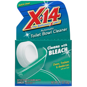WD-40 269070 X-14&reg; Anti-Bacterial Bleach Toilet Cleaner,1.7oz.