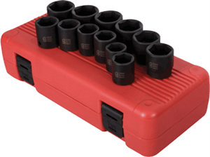 Sunex 2692 12 Pc. 1/2&#34; Metric Impact Socket Set