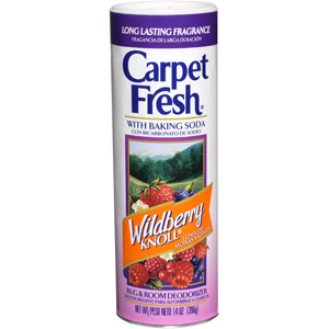 WD-40 273144 Carpet Fresh&reg; Powder Deodorizer,14 oz Wildberry Knoll
