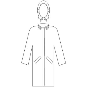 MCR Safety 293 49" Raincoat w/ Corduroy Collor, Lime Green, 3XL MCR Safety 293 49" Raincoat w/ Corduroy Collor, Lime Green, 3XL