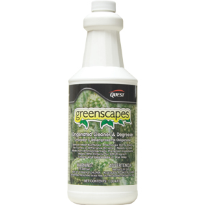 Quest Chemical 298016 Greenscapes Oxygenated Cleaner/Degreaser,1Qt, 12/Cs.