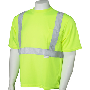 Jackson Safety 3012950 Class 2 Short Sleeve T-Shirts w/ Stripe, 3XL