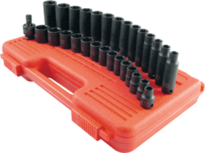 Sunex 3329 29 Pc. 3/8&#34; Metric Master Impact Socket Set