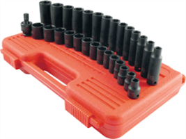 Sunex 3329 29 Pc. 3/8" Metric Master Impact Socket Set