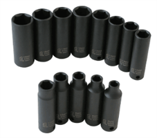 Sunex 3359 13 Pc. 3/8" Deep Metric Socket Impact Set