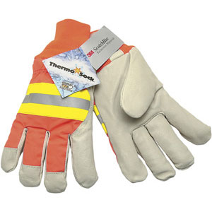 MCR Safety 3440L Luminator&#153; Grain Pigskin Drivers w/ThermoSock&reg;,(Dz.)