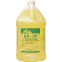 Quest Chemical 353415 QD-64 LEMON Disinfectant 64:1, 1 Gal, 4/Cs.