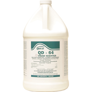 Quest Chemical 356415 QD-64 FRESH Disinfectant 64:1,1 Gal, 4/Cs.