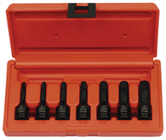 Sunex 3647 7 Pc. 3/8" SAE Hex Driver Impact Socket Set