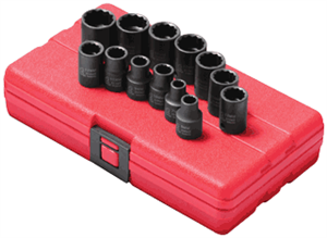 Sunex 3675 13 Pc. 3/8&#34; Standard Metric Impact Socket Set