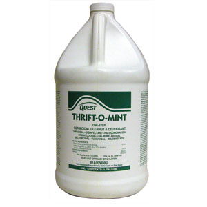 Quest Chemical 374415 Thrift-O-Mint Cleaner/Deodorant/Disinfectant 32:1, 1 Gal, 4/Cs.
