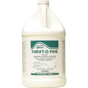 Quest Chemical 375415 Thrift-O-Pine Cleaner/Deodorant/Disinfectant 32:1,1 Gal, 4/Cs.