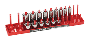 Hansen Global Easy ID Socket Tray, 3/8" - SAE