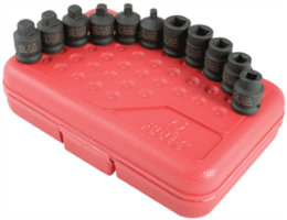 Sunex 3841 11 Pc. 3/8" Pipe Plug Socket Set