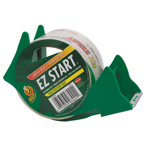 Duck Brand 393192 EZ Start Packaging Tape w/Dispenser,1.88&#34; x 30 yd