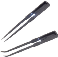 Central Tools 3S610 Extended Length Lighted Tweezers Set