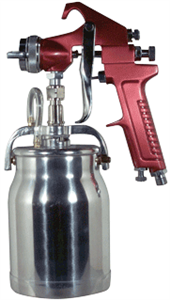 Astro Pneumatic 4008 Spray Gun with Cup - Red Handle 1.8mm Nozzle