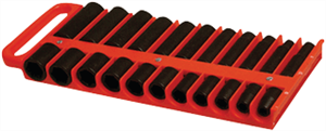 Lisle 40900 1/2" Magnetic Socket Holder (Red)