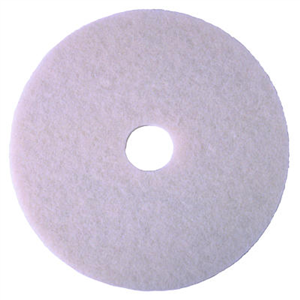 3M 4100N Niagara&#153; White Polishing Pads, 16&#34;, 5/Case