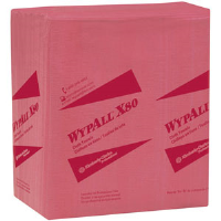 Kimberly Clark 41029 Wypall® X80 1/4-Fold, Red, 4 Pack/50 ea