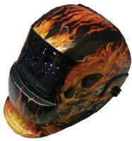 Titan 41266 Solar Powered Welding Helmet, Flames