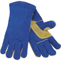 MCR Safety 4500 Blue Select Shoulder Leather Welders Sewn w/Kevlar,(Dz.)