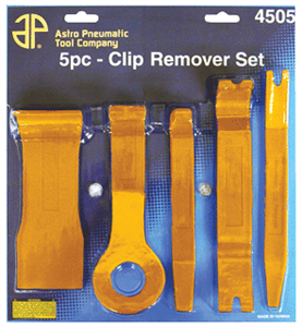 Astro Pneumatic 4505 5 Pc. Fastener &amp; Molding Remover Set