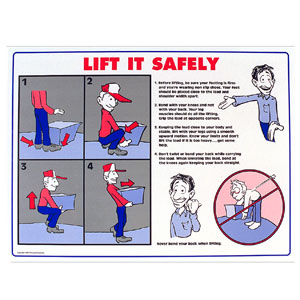 Brady 45311 Back Lift Safety Poster