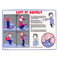 Brady 45311 Back Lift Safety Poster