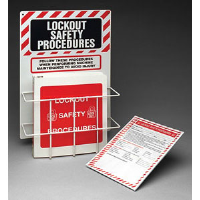 Brady 45635 Prinzing Lockout Procedure Station With Binder & 25 Forms