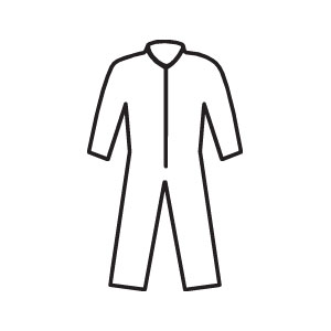 Kimberly Clark 46007 KleenGuard&reg; A30 Coveralls w/ Zip, Elastic Back, 4XL,21/Cs.